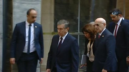 TBMM Başkanı İsmail Kahraman Özbekistan Cumhurbaşkanını Karşıladı