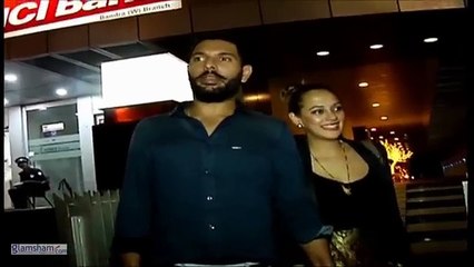 09.Yuvraj Singh & wife Hazel Keech’s first appearance after marriage