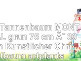 Mini Tannenbaum MONTREAL grün 75 cm Ø 30 cm  Künstlicher Christbaum  artplants