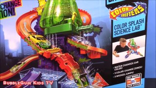 Hot Wheels Color Shifters Color Splash Science Lab Playset! cambia de color Toy Review new New