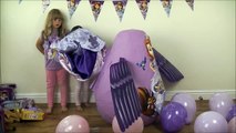 Disney Junior Videos SOFIA THE FIRST Super Giant Surprise Egg WORLDS BIGGEST Play Doh KINDER EGG