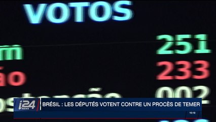 Brésil : les députés votent contre un procès de Michel Temer