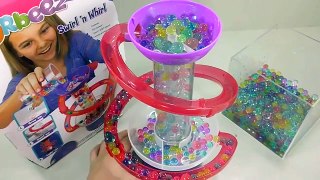 DIY Colors Orbeez Water Ball Whirlpool Light Up Learn Colors Slime Washing Laundry