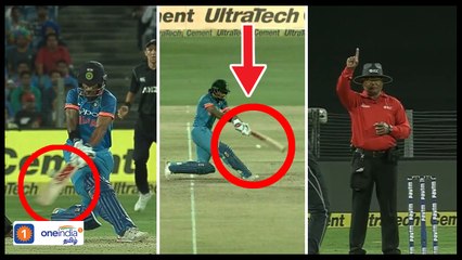 நான் அவுட் இல்லை...  மல்லுக்கட்டி ஜெயித்த தவான்!-வீடியோ