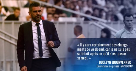 Jocelyn Gourvennec face à la presse avant Bordeaux-Monaco