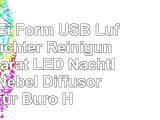 LUFA Ei Form USB Luftbefeuchter Reinigungsapparat LED Nachtlicht Nebel Diffusor für Büro