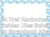LUFA Drei Kaninchen Schneiden Dies Schablonen Scrapbook Album Prägung Karte DIY Handwerk