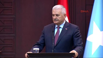 Başbakan Yıldırım, Somali Başbakanı Hasan Ali Hayri ile Ortak Basın Toplantısında Konuştu-5