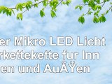 50er Mikro LED Lichterkettekette für Innen und Außen