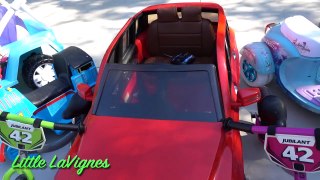 HUGE POWER WHEELS COLLECTIONS + BALANCE BIKES Ride On Cars for Kids! ~ Little LaVignes