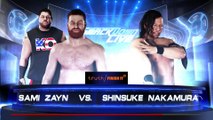 Sami Zayn w/Owens vs Shinsuke Nakamura