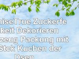 PromiseTrue Zuckerfertigkeit Dekorieren Werkzeug Packung mit 24 Stck Kuchen der Dsen