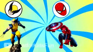 Avengers Superheroes - Learn colors w/ Spiderman, Hulk, Ironman and more