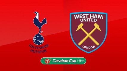 Descargar video: Highlight and Goals Tottenham Hotspur  - West Ham United Carabao Cup 2017 - 2018.