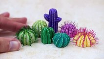 How to Sculpt Ci / Cus Sculptures from Polymer Clay // Succulents Plants