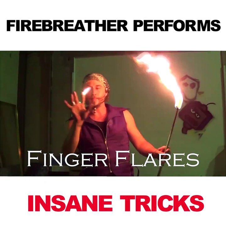 Ce cracheur de feu fait des tricks impressionnant