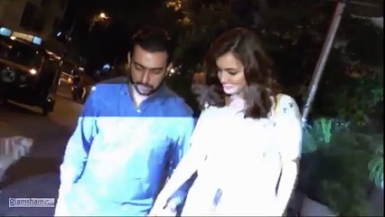 13.Dia Mirza-Sahil Sangha show their bond in public