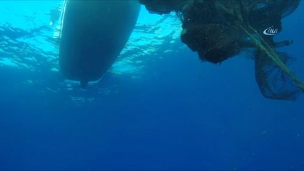 Marmaris'te Hayalet Ağlar Temizleniyor