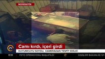 Camı kırdı, içeri girdi