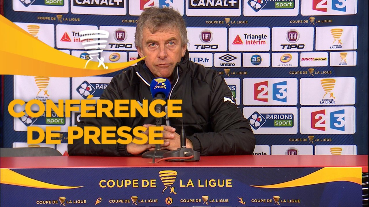 Conférence de presse Dijon FCO - Stade Rennais FC (1-2) : Olivier DALL'OGLIO (DFCO) - Christian  GOURCUFF (SRFC) - 2017/2018