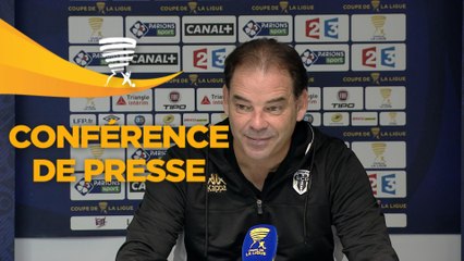 Conférence de presse Angers SCO - AS Nancy Lorraine (3-2) : Stéphane MOULIN (SCO) - Vincent HOGNON (ASNL) - 2017/2018
