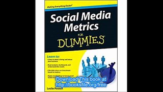 Social Media Metrics For Dummies