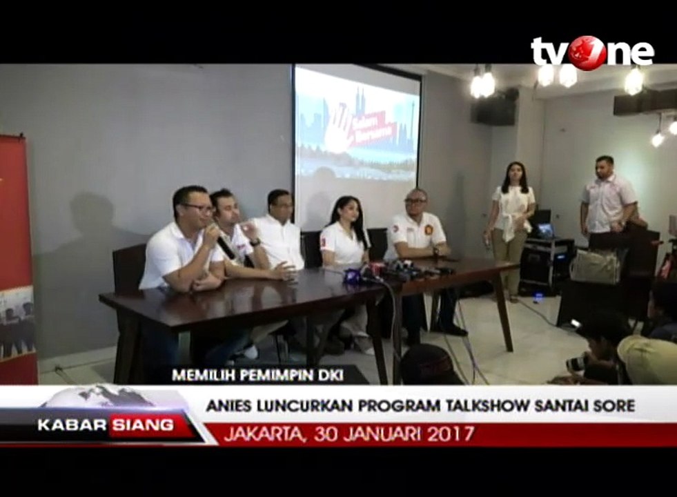 Anies-Sandi Luncurkan Program Talkshow