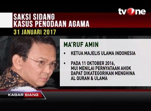 Lima Saksi JPU Sidang Kedelapan Kasus Penodaan Agama