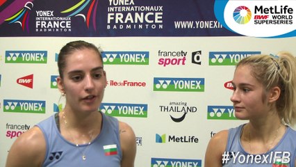 Yonex IFB : Interview de Gabriela et Stefani Stoeva (BUL) - 1/8e