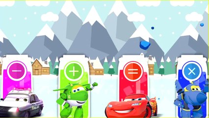 Baby Learn Colors with Car 3 Lightning McQueen & Super Wings Jerome Mira Baby Bottles For Kids