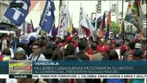 Venezolanas marchan en apoyo al pdte. y contra la guerra económica