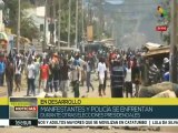 Kenia: manifestantes y policías se enfrentan durante jornada electoral