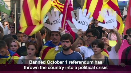 Thousands of students in Barcelona rally for independence