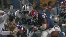 Thurman Thomas fumbles in Super Bowl XXVIII