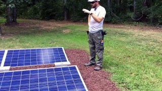 3.2KW Off grid solar ground mount install with dual fuel generator back up by Off Grid Contring