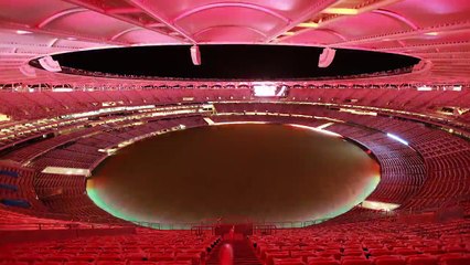 Show lumineux de 15000 ampoules LED au stade de Perth en Australie !