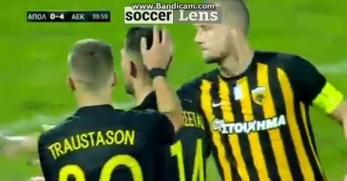 Anastasios Bakasetas GOAL HD - Apollon Larissa 0-4 AEK Athens FC 26/10/2017 HD