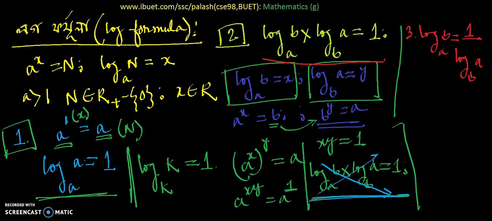 log-formula proof-7-rules