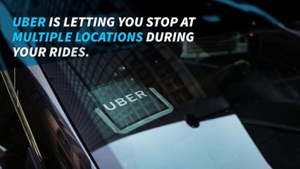 Uber lets you add multiple stops to a ride
