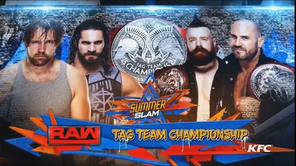 Dean Ambrose & Seth Rollins vs Shesaro - SummerSlam 2017 - Official Promo