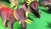22 MIGHTY HERBIVOROUS DINOSAURS for kids - 3D PUZZLE SURPRISE TOYS - Stegosaurus Triceratops