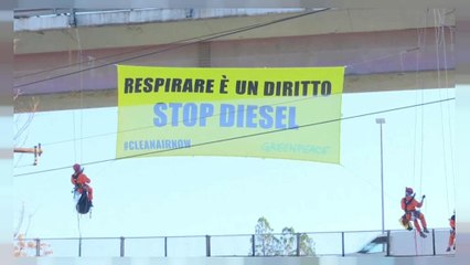 Download Video: Greenpeace protest in Rome after finding dangerous citywide air pollution