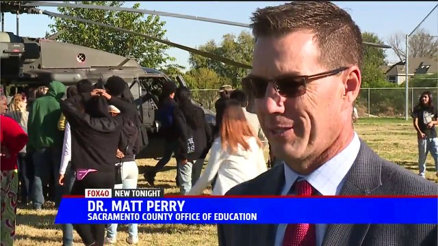 Pilot Lands Black Hawk Helicopter at California School, Inspires Students
