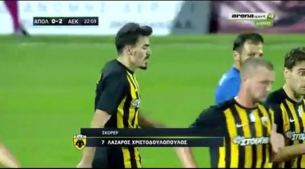 0-2 Lazaros Christodoulopoulos Goal Greece Cup  R2 Group 3 - 26.10.2017 Apollon Larisa 0-2 AEK...