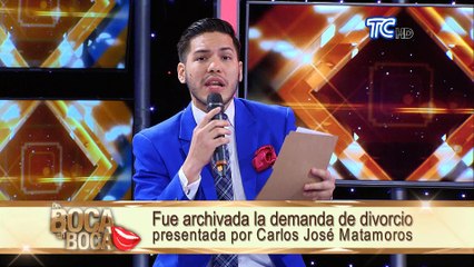 Fue archivada la demanda de divorcio presentada por Carlos José Matamoros