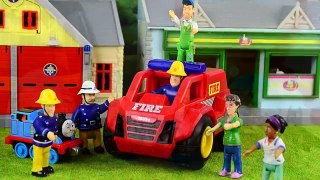 Fireman Sam Kids videos Kinder surprise Peppa pig Fire engines Feuerwehrmann Sam