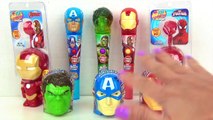 Marvel AVENGERS Candy Dispenser, Lollipop Light Spinner, Spider Iron Man Superhero IRL Toy Surprises
