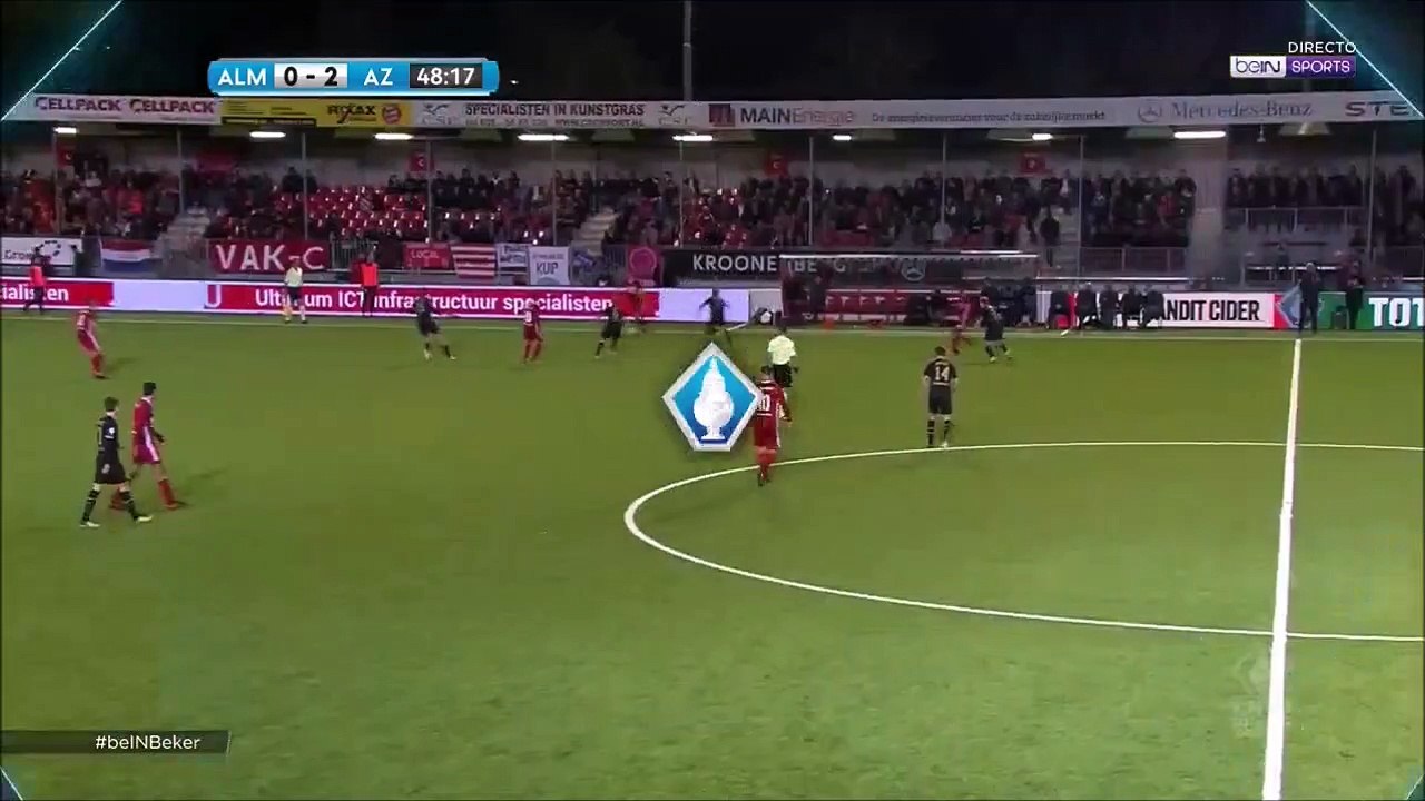 0-2 Wout Weghorst Goal Holland  KNVB Beker  Round 2 - 26.10.2017 Almere City FC 0-2 AZ Alkmaar