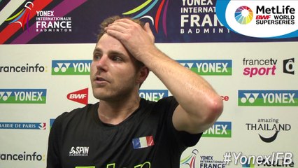 Yonex IFB 2017 : Interview de Brice Leverdez (FRA) - 1/8e