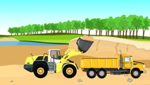 Great yellow Excavator | Formation and uses For Kids | Bajki Maszyny Budowlane - Koparki